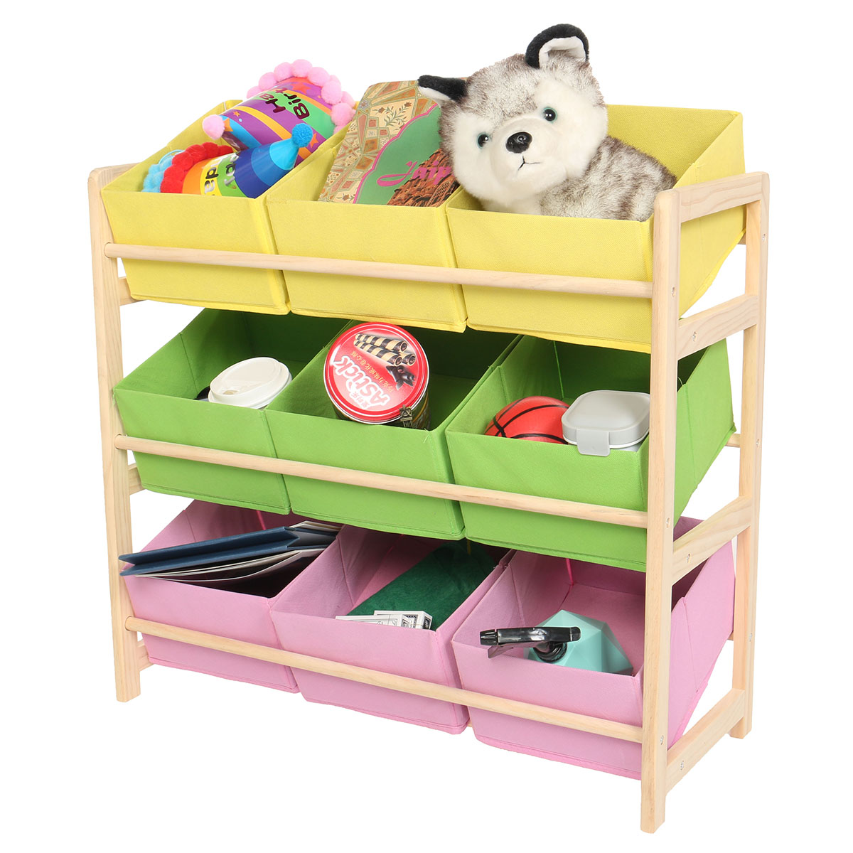 66309CM-Yellow-Pink-Green-Solid-Wood-Childrens-Toy-Rack-Storage-Rack-Toy-Rack-1754652-5