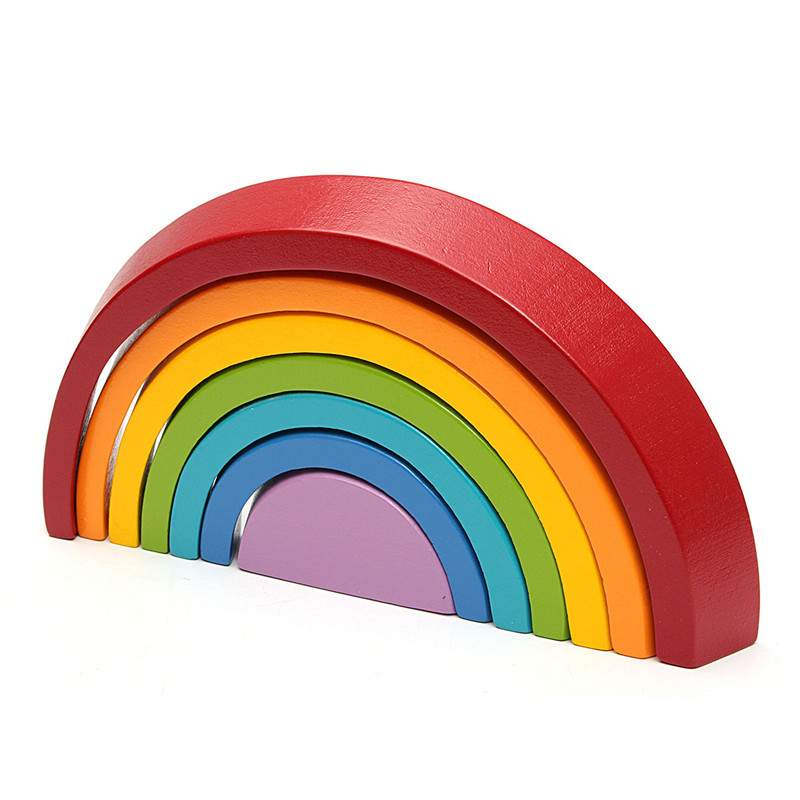 7-Colors-Wooden-Stacking-Rainbow-Shape-Children-Kids-Educational-Play-Toy-Set-1097779-7