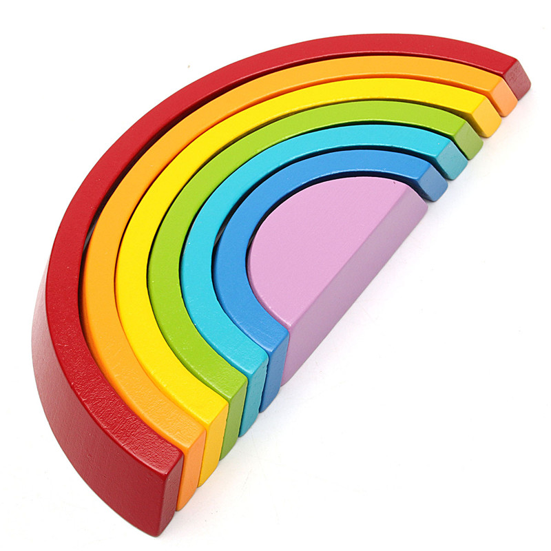 7-Colors-Wooden-Stacking-Rainbow-Shape-Children-Kids-Educational-Play-Toy-Set-1097779-8