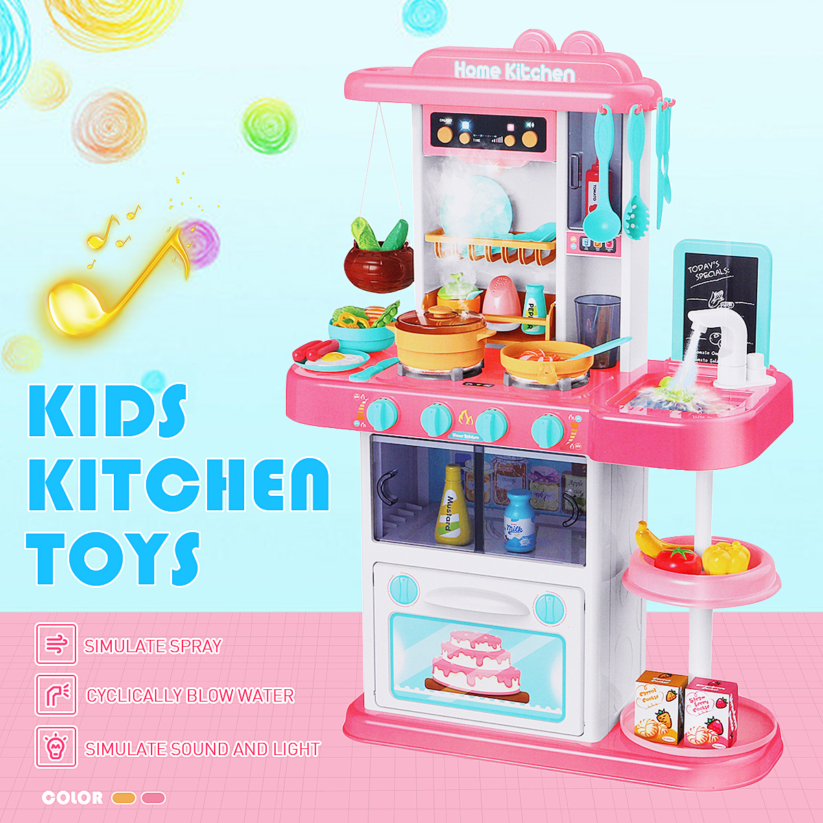 72CM-Height-43-Pcs-ABS-Plastic-Simulation-Spraying-Kitchen-Cooking-Educational-Toy-with-Sound-Light--1710144-2