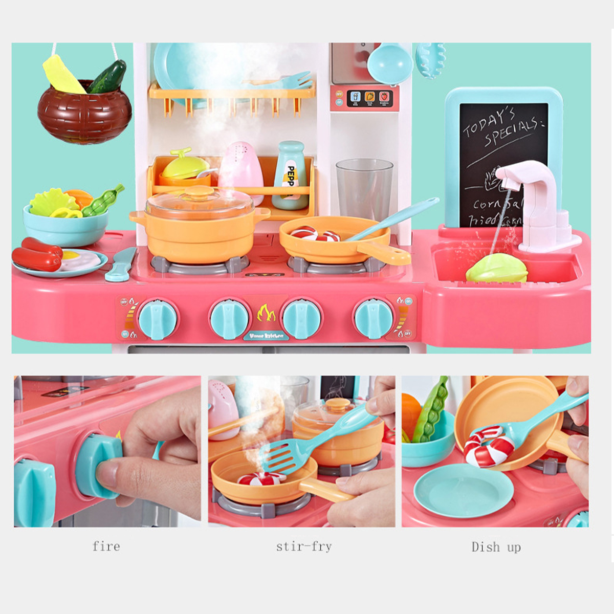 72CM-Height-43-Pcs-ABS-Plastic-Simulation-Spraying-Kitchen-Cooking-Educational-Toy-with-Sound-Light--1710144-9