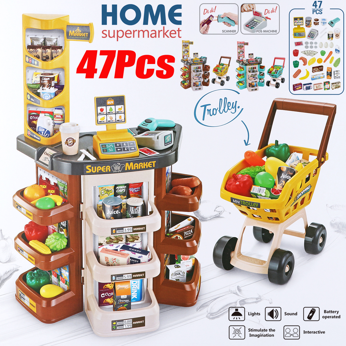 Children-Play-House-Kitchen-Simulation-Toys-Scanner-Credit-Card-Machine-Trolley-Shopping-Trolley-Cas-1635566-1