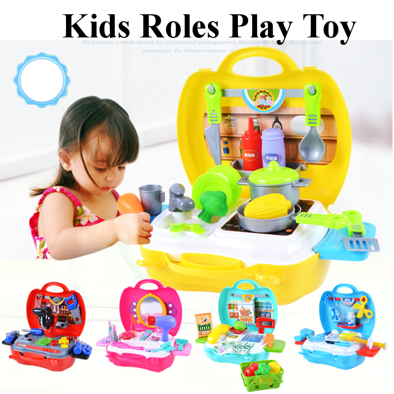 Children-Simulation-Kitchen-Cook-Tableware-Dresser-Cashier-Tool-Suitcase-Doctor-House-Toys-1222514-9