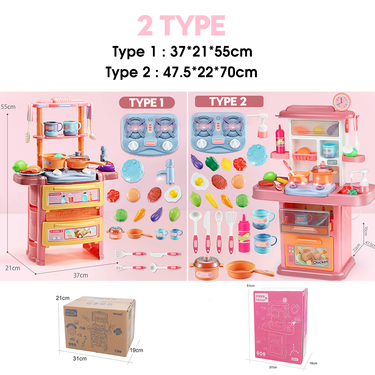 Dream-Kitchen-Role-Play-Cooking-Children-Tableware-Toys-Set-with-Sound-Light-Water-Outlet-Funtion-1678214-10