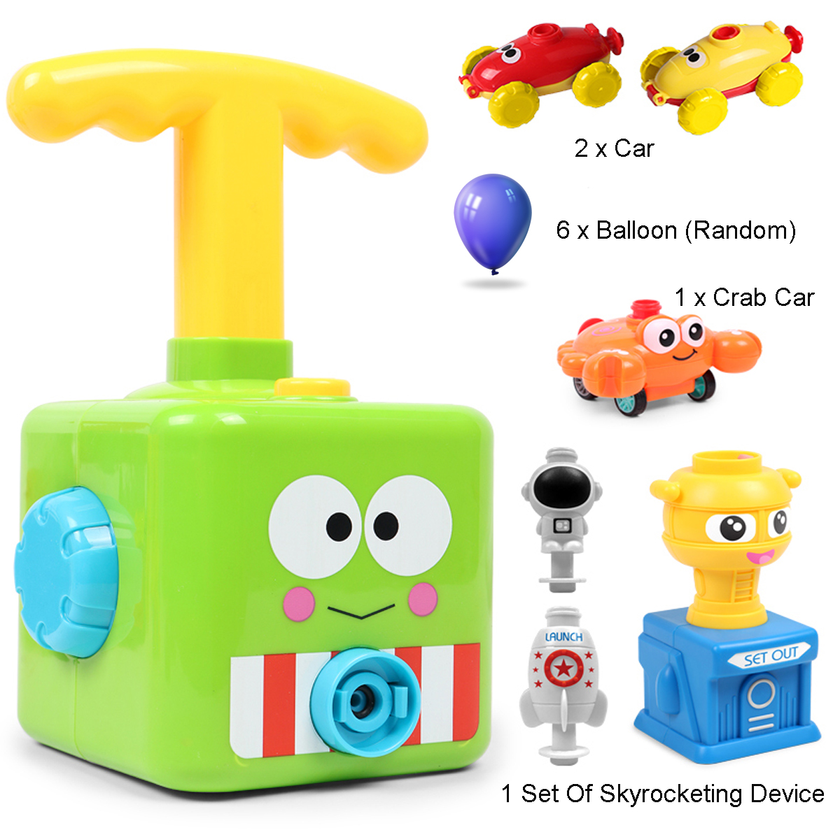 Fun-Inertia-Balloon-Powered-Car-Toys-Aerodynamics--Launcher-Rocket-1818650-8
