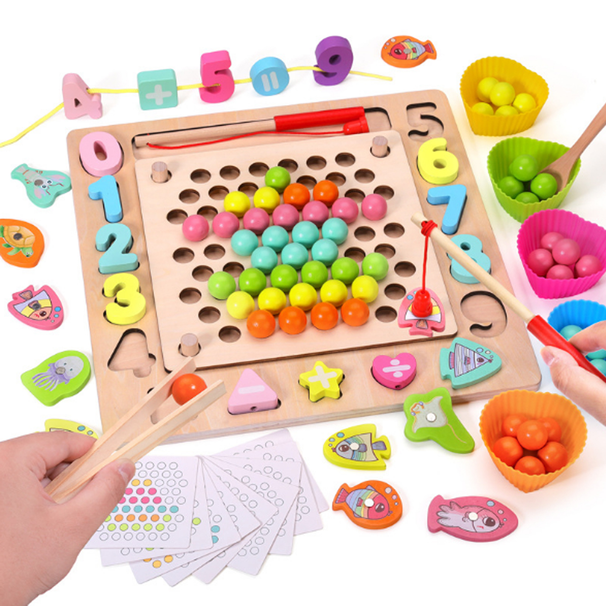 Jigsaw-Puzzle-Childrens-Puzzle-Clip-Color-Ball-Training-Babys-Concentration-Parent-child-Toys-1636790-1