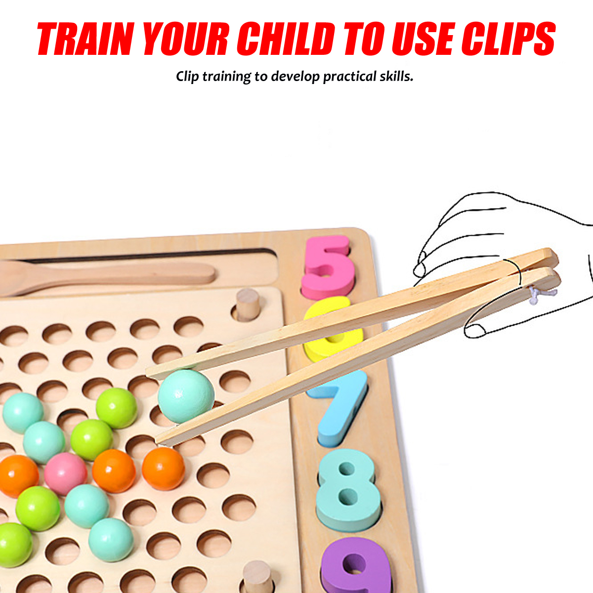 Jigsaw-Puzzle-Childrens-Puzzle-Clip-Color-Ball-Training-Babys-Concentration-Parent-child-Toys-1636790-3