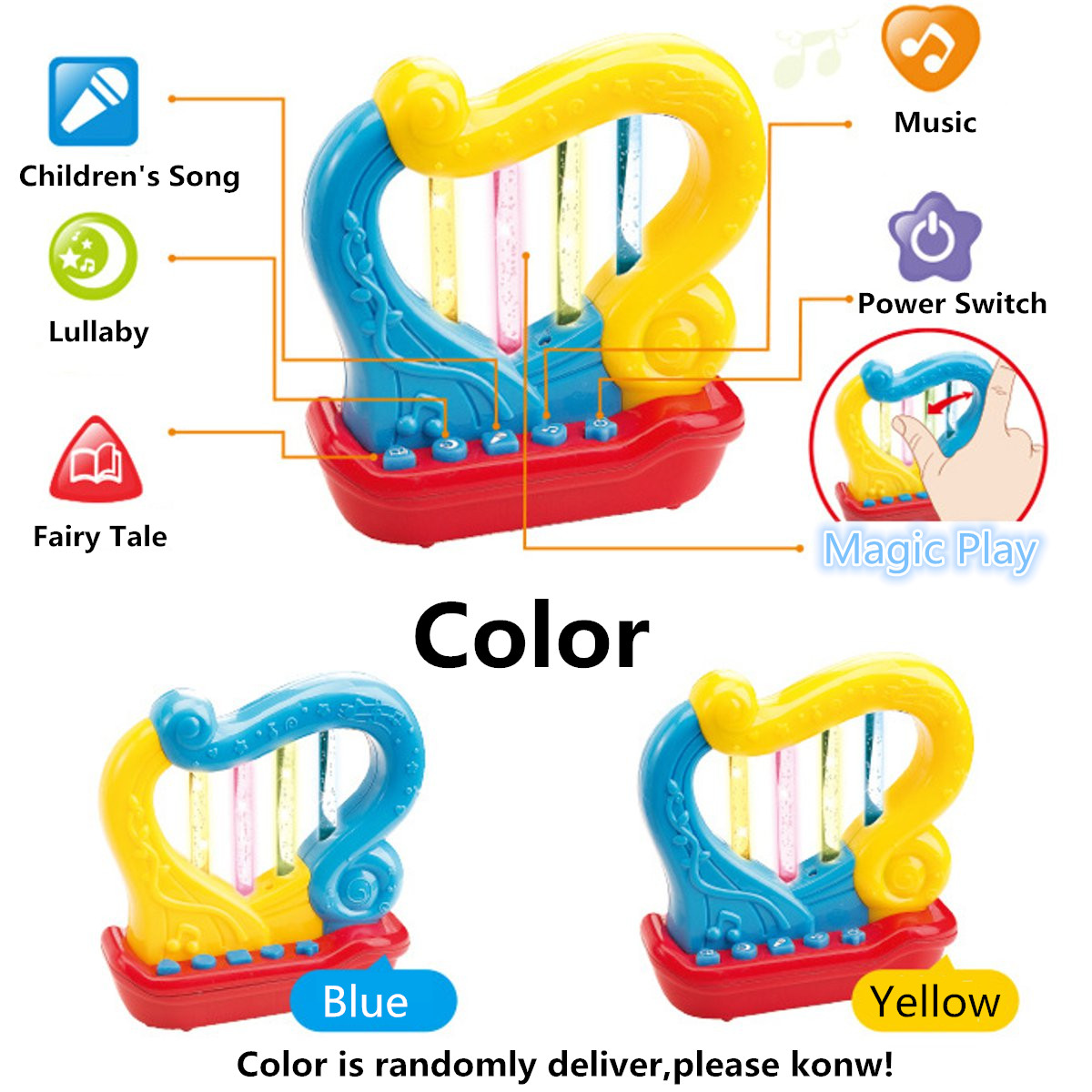 Musical-Instruments-Horn-Harp-Drum-LED-Light-Story-Telling-Percussion-Developmental-Toy-House-Play-1400817-7