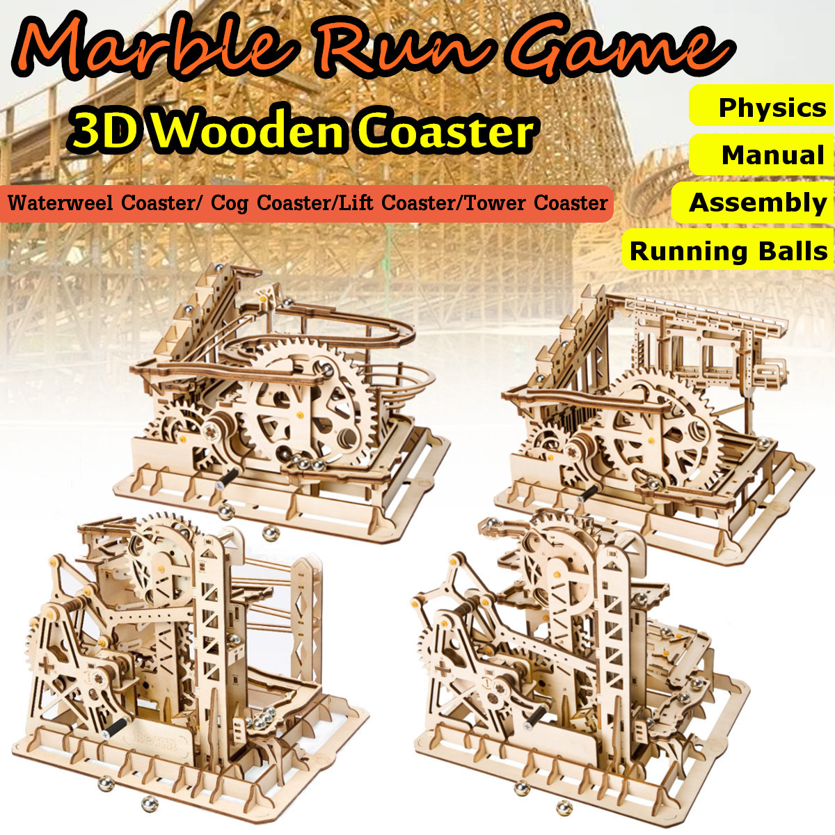 Robotime-4-Kinds-Hand-Crank-Marble-Run-Game-DIY-Coaster-Wooden-Model-Building-Kits-Assembly-Toy-Gift-1698293-1