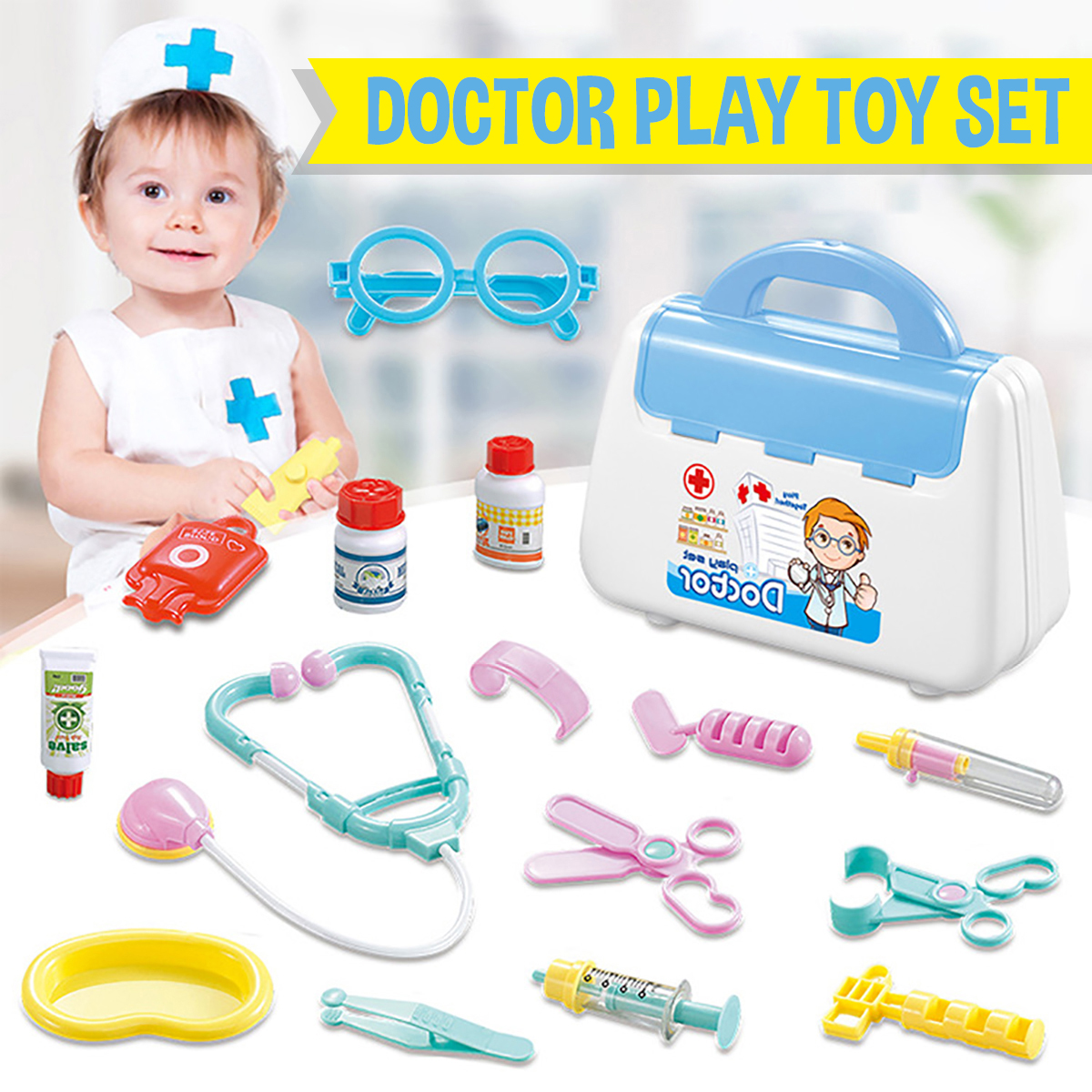 Simulation-Pretend-Doctor-Nurse-Role-Play-Education-Toy-Set-with-Carrying-Box-for-Kids-Gift-1725291-1