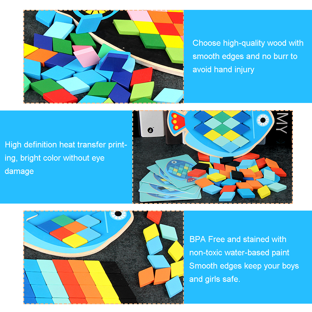 Wood-DIY-Assembly-Jigsaw-Puzzle-Toy-Colors-Shapes-Cartoon-Fish-Owl-Matching-Cards-Toy-for-Children-L-1682195-8
