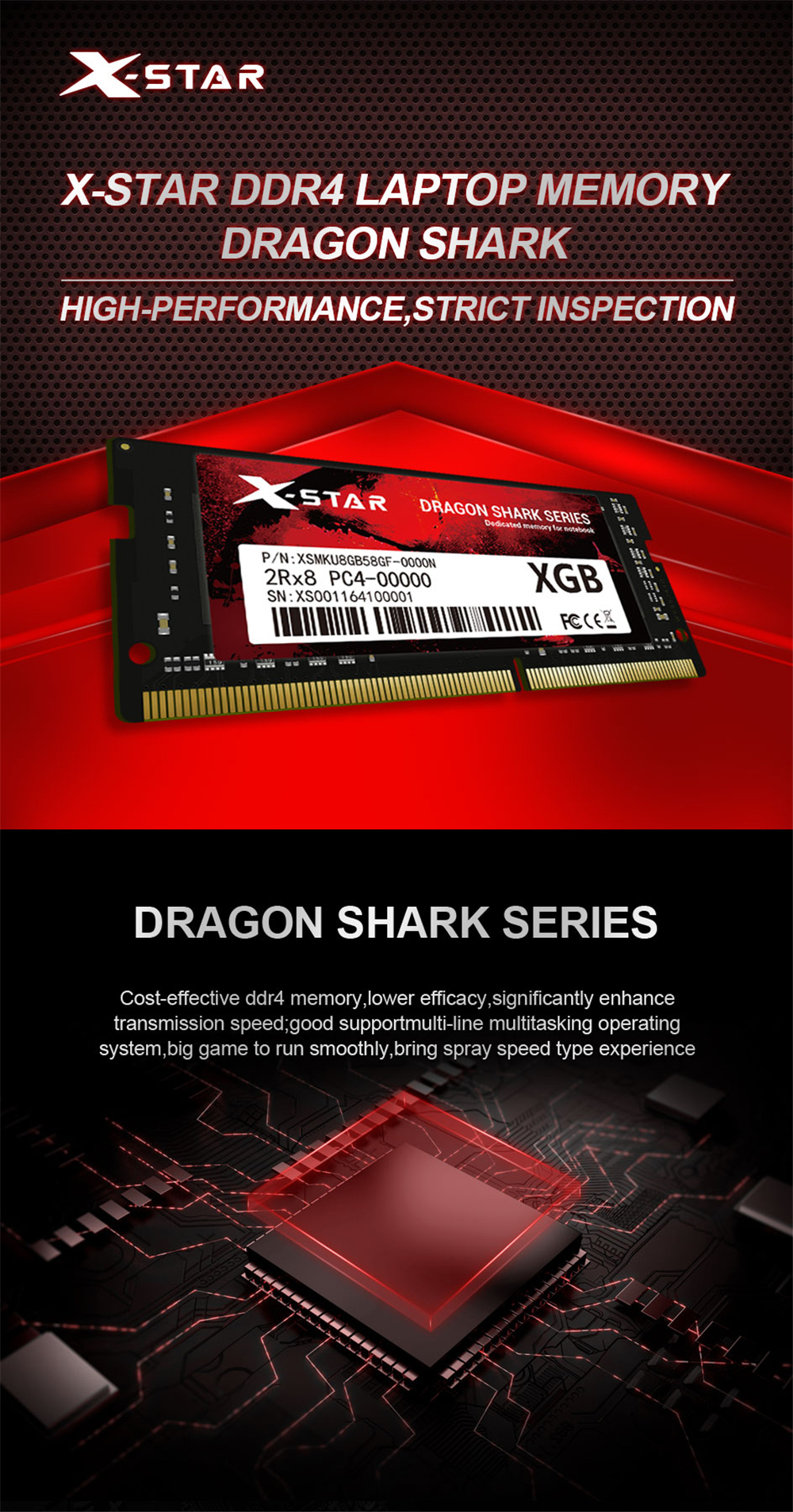 X-STAR-DDR4-4GB-8GB-16GB-2400Mhz-12V-RAM-Computer-Memory-Card-Stick--For-Laptop-Computer-1717437-1