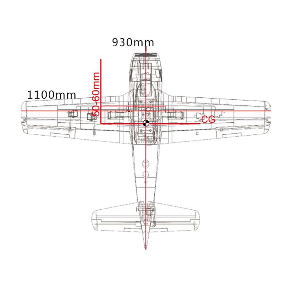 AF-Model-T-28-1100mm-Wingspan-EPO-RC-Airplane-Warbird-KITPNP-1883482-8