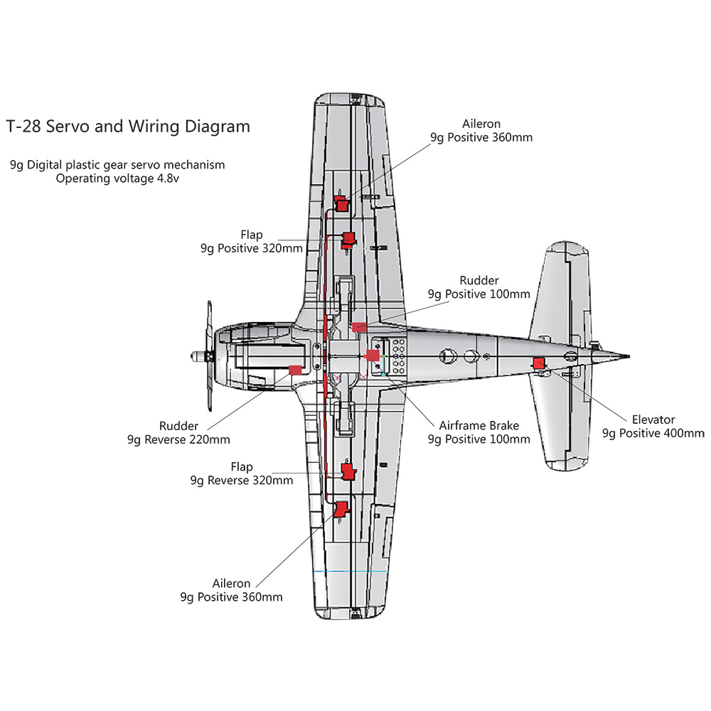 AF-Model-T-28-1100mm-Wingspan-EPO-RC-Airplane-Warbird-KITPNP-1883482-9