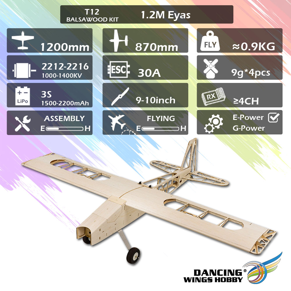 DW-Dancing-Wings-Hobby-T12-Balsawood-1200mm-Wingspan-Light-Wood-Electronic-RC-Airplane-KITPNP-1702039-1