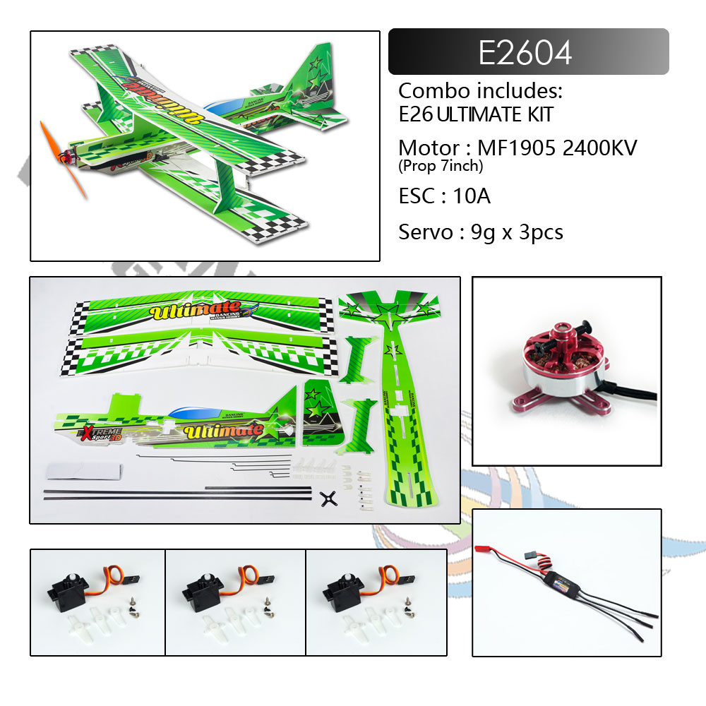 Dancing-Wings-Hobby-E26-Ultimate-586MM-23inch-Wingspan-3D-RC-Airplane-Kit-with-Power-System-1889103-9