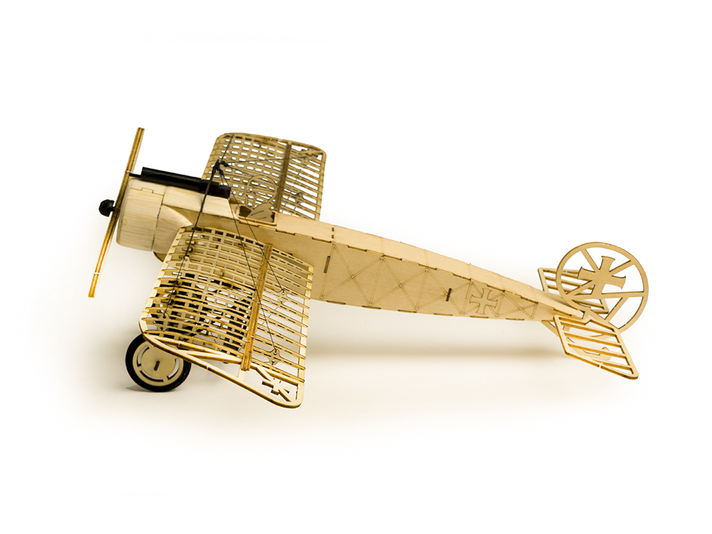 Dancing-Wings-Hobby-Fokker-E-410mm-Wingspan-Balsa-Wood-Airplane-Static-Model-Unassembled-1236160-2