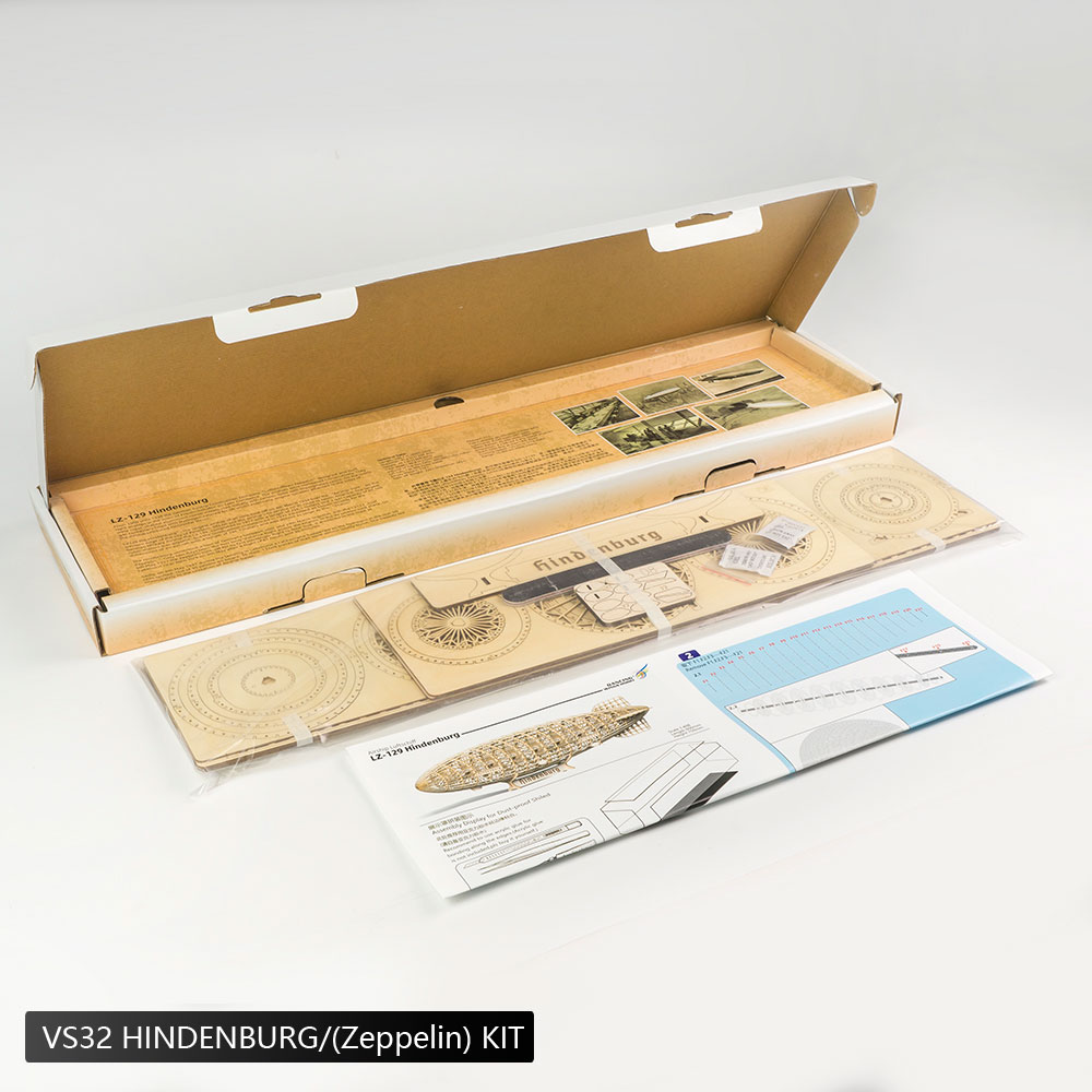 Dancing-Wings-Hobby-VS3-1408-HINDENBURGZeppelin-Static-Model-Kit-1713669-13