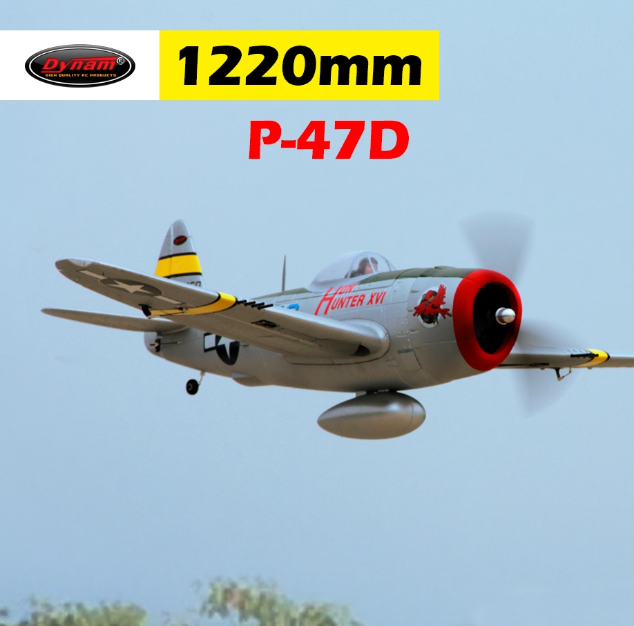 Dynam-P-47D-Thunderbolt-V2-1220mm-Wingspan-EPO-RC-Airplane-Warbird-PNP-With-Upgraded-Power-System-1766262-1