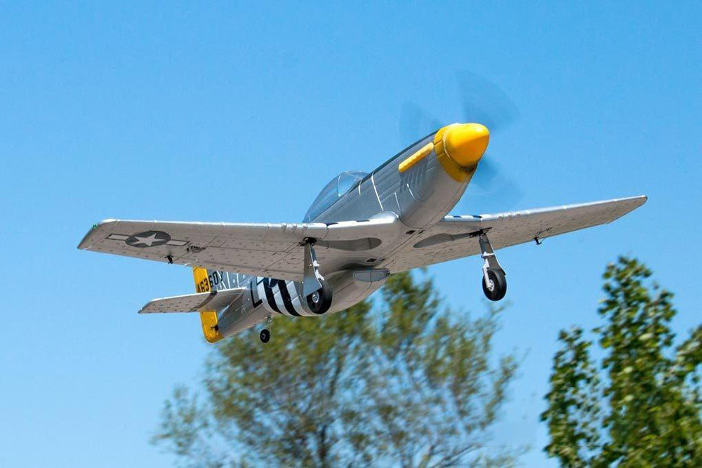 Dynam-P-51D-Mustang-V2-SilverRed-1200mm-12m-Wingspan-EDF-EPO-RC-Airplane-PNP-With-Flaps-1772405-12