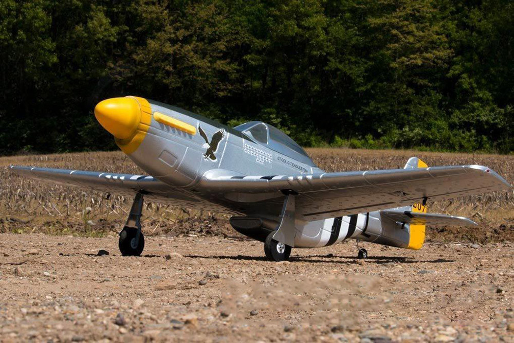 Dynam-P-51D-Mustang-V2-SilverRed-1200mm-12m-Wingspan-EDF-EPO-RC-Airplane-PNP-With-Flaps-1772405-15