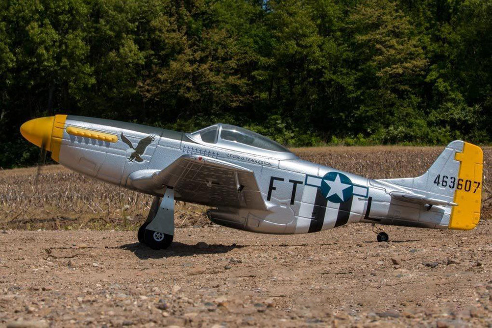Dynam-P-51D-Mustang-V2-SilverRed-1200mm-12m-Wingspan-EDF-EPO-RC-Airplane-PNP-With-Flaps-1772405-17