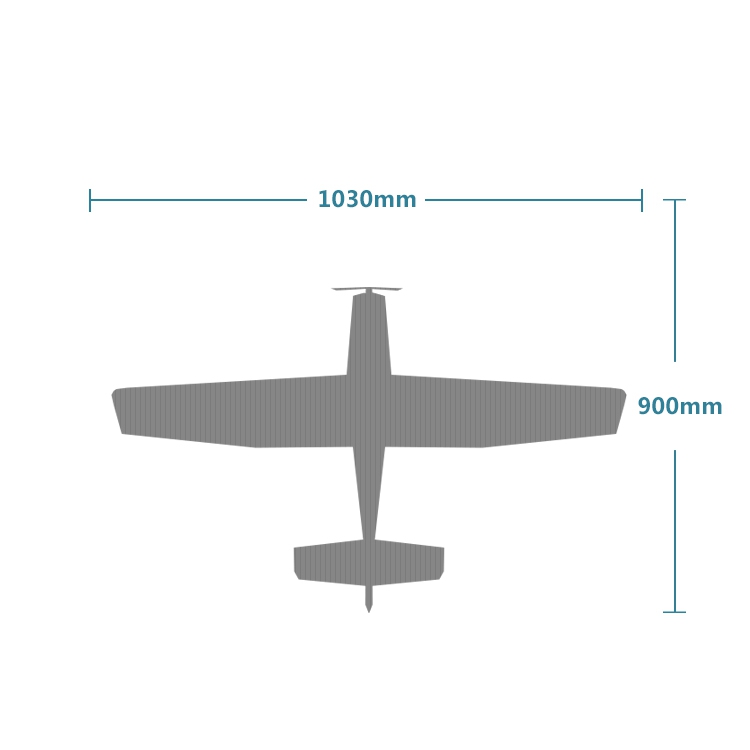 E0717-1030mm-Wingspan-Fixed-Wing-RC-Airplane-Aircraft-KITPNP-Trainer-Beginner-1418146-2