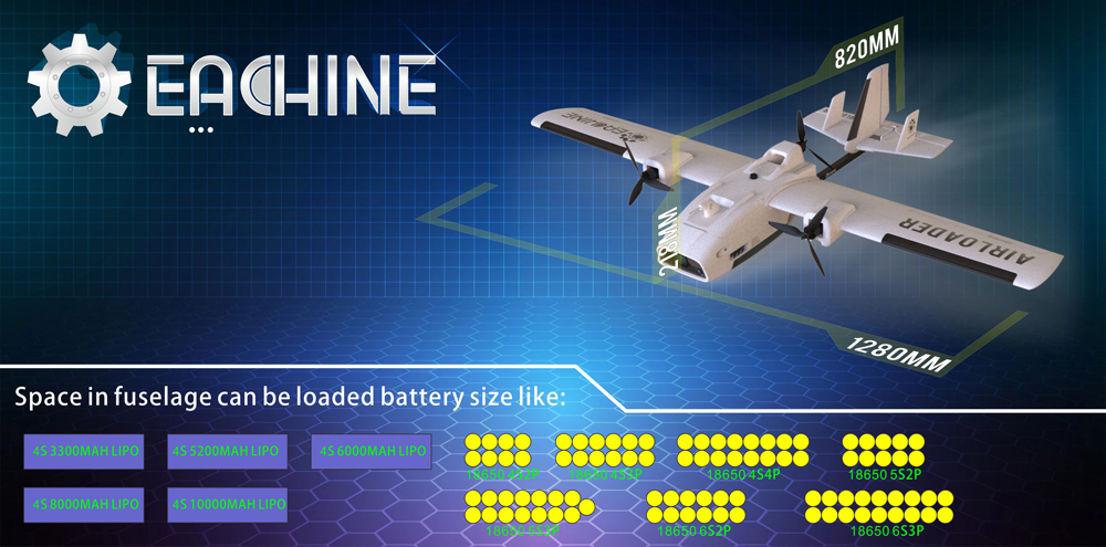 Eachine-Airloader-1280mm-Wingspan-Twin-Motor-Three-Motor-EPP-Ultra-Long-Range-FPV-Plane-RC-Airplane--1735140-8