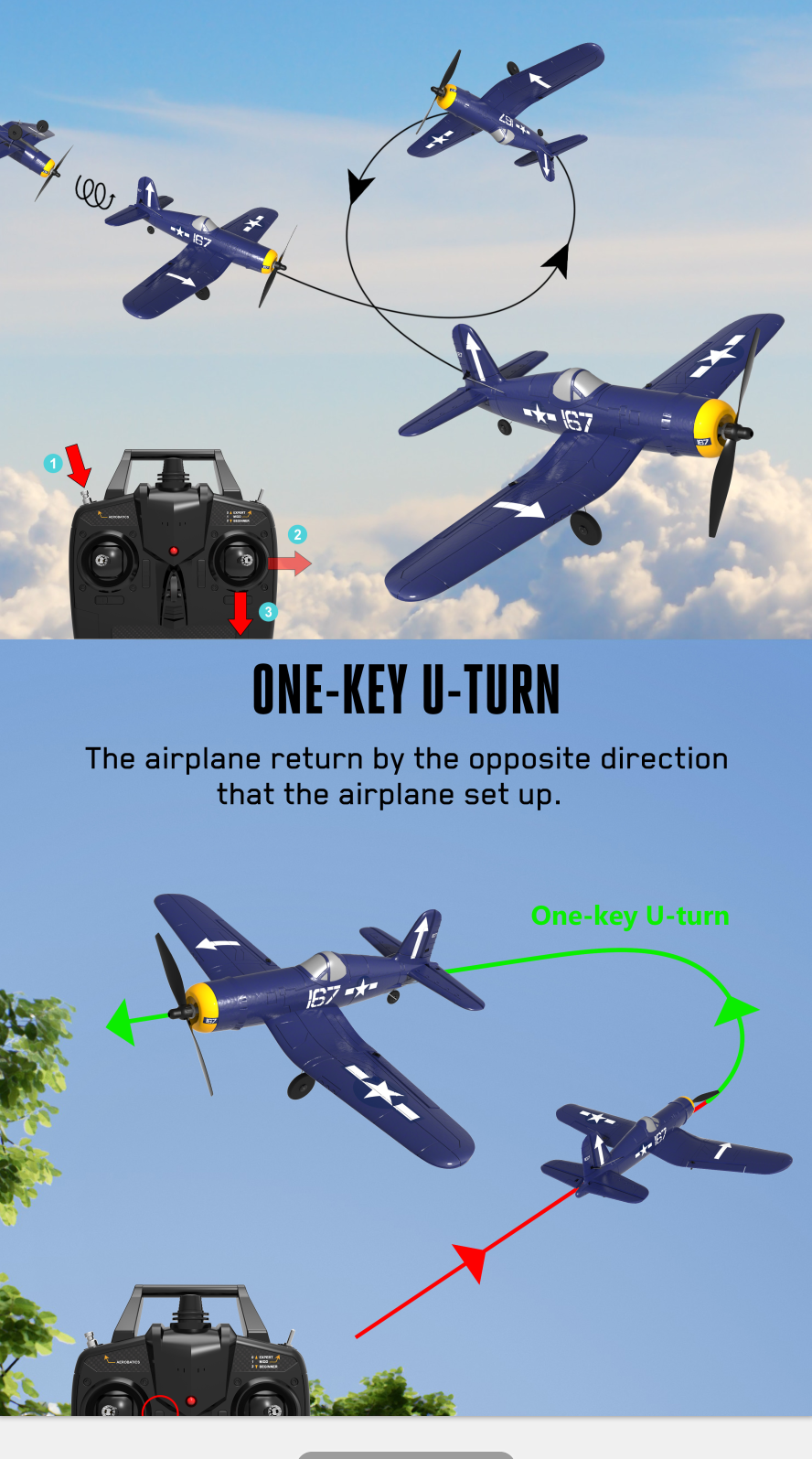 Eachine-Mini-F4U-EPP-400mm-Wingspan-24G-6-Axis-Gyro-One-Key-Return-Aerobatic-Indoor-RC-Airplane-Trai-1659557-3