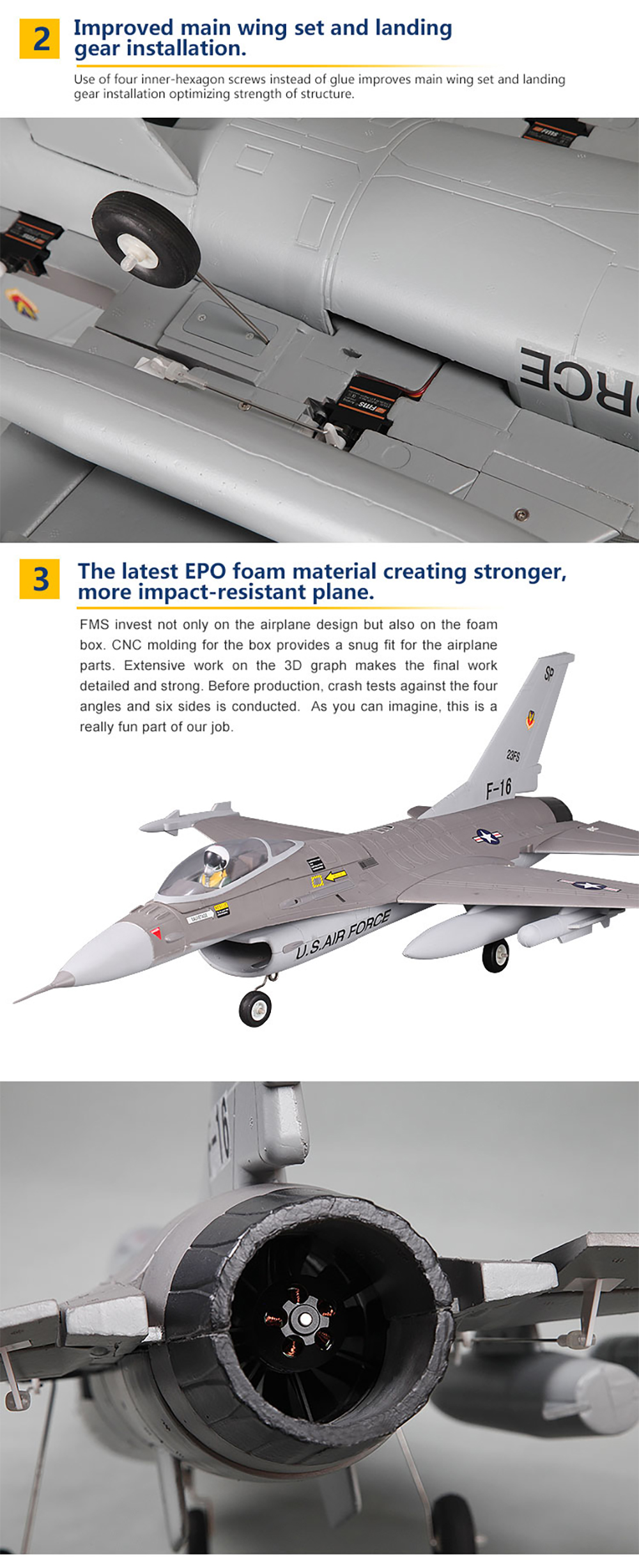FMS-F-16-Fighting-Falcon-V2-760mm-Wingspan-64mm-11-Blade-Ducted-Fan-Aircrafts-EPO-RC-Airplane-PNP-1773419-4