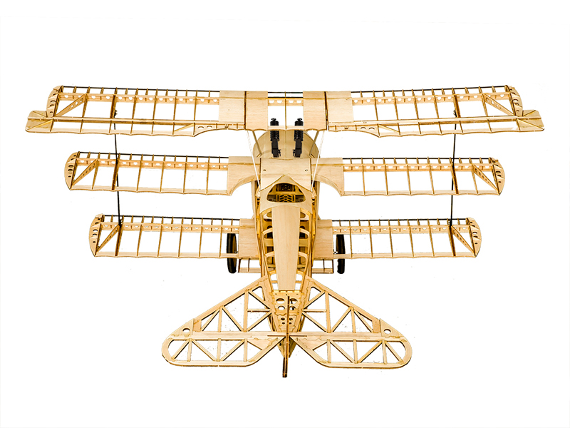 Fokker-DrI-1540mm-Wingspan-Balsa-Wood-Triplane-Warbird-RC-Airplane-1278860-2