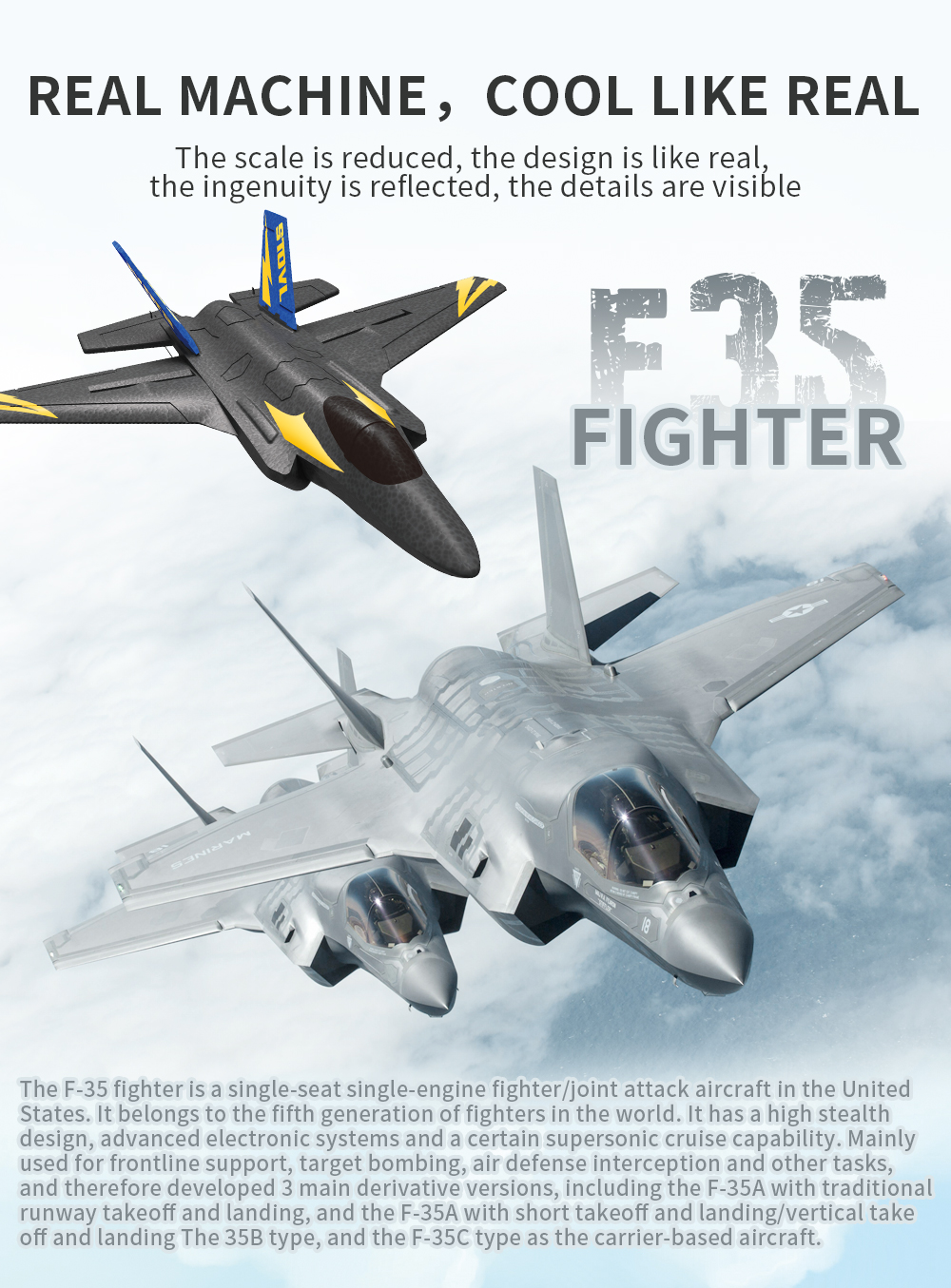 KFPLANE-KF605-F35-Fighter-24G-4CH-6-Axis-Gyroscope-Automatic-Balance-360deg-Rollover-EPP-RC-Glider-A-1845018-3
