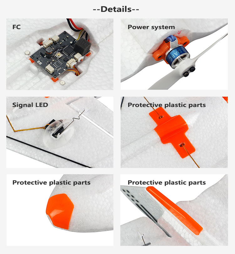 KINGKONGLDARC-TINY-WING-450X-431mm-Wingspan-EPP-FPV-RC-Airplane-Flying-Wing-Delta-Wing-PNP-With-Flig-1473626-9