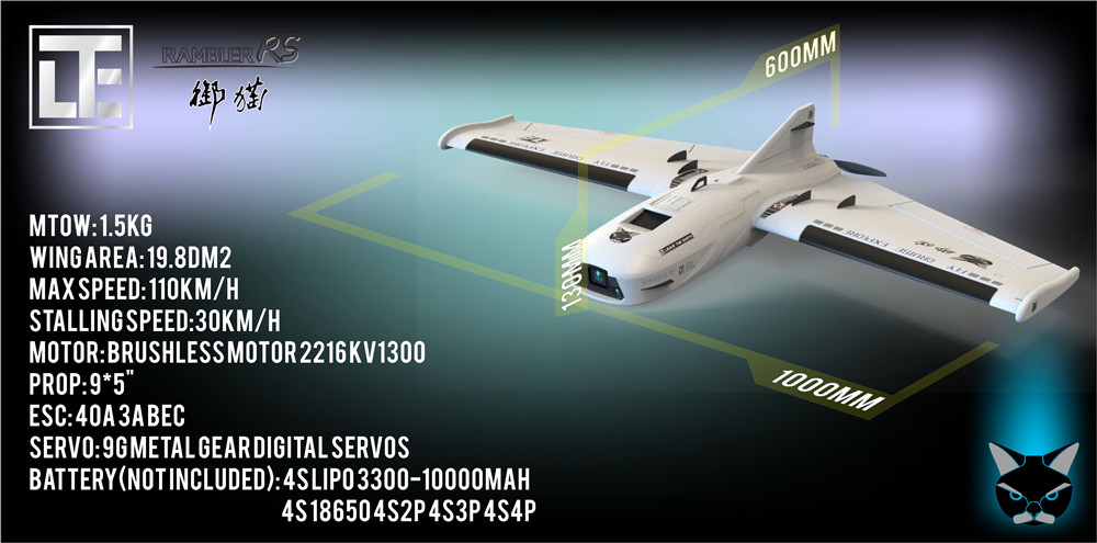 LTE-Rambler-RS-EPP-1000mm-Wingspan-FPV-RC-Airplane-Sweepforward-Wing-PNPKIT-White-1553436-1