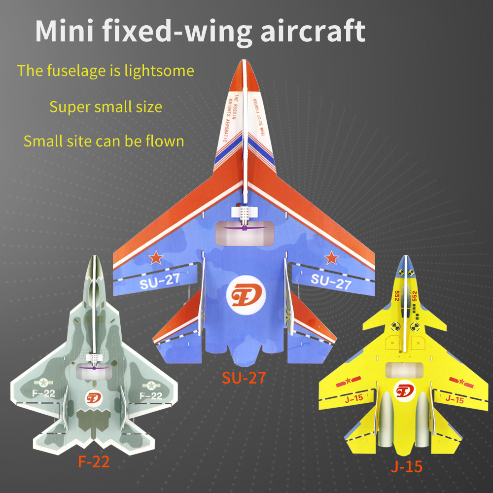 Mini-SU27J-15F-22-Aircraft-300mm-Wingspan-Micro-Warplane-RC-Airplane-KITPNP-1744649-1