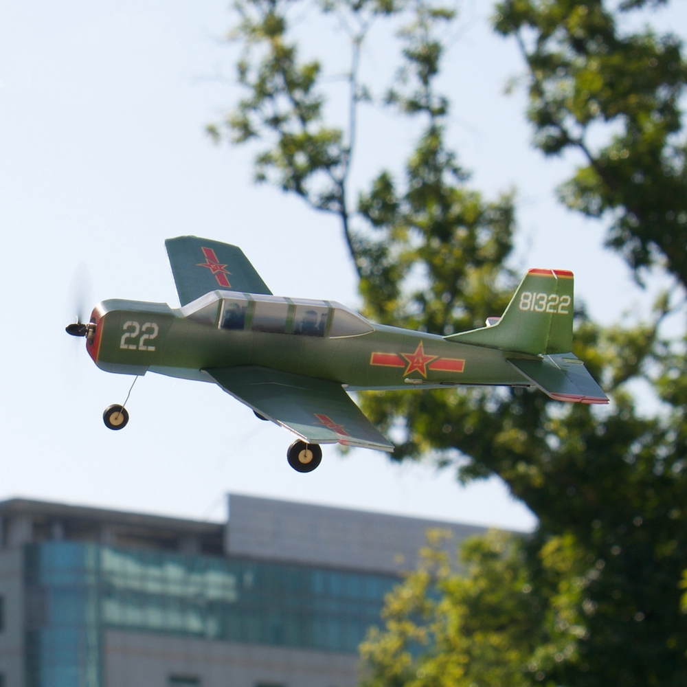 MinimumRC-NanChang-CJ-6-340mmPLA-KT-Foam-Air-Force-Trainer-Aircraft-RC-Airplane-KITMotor--KITMotorSe-1830104-1