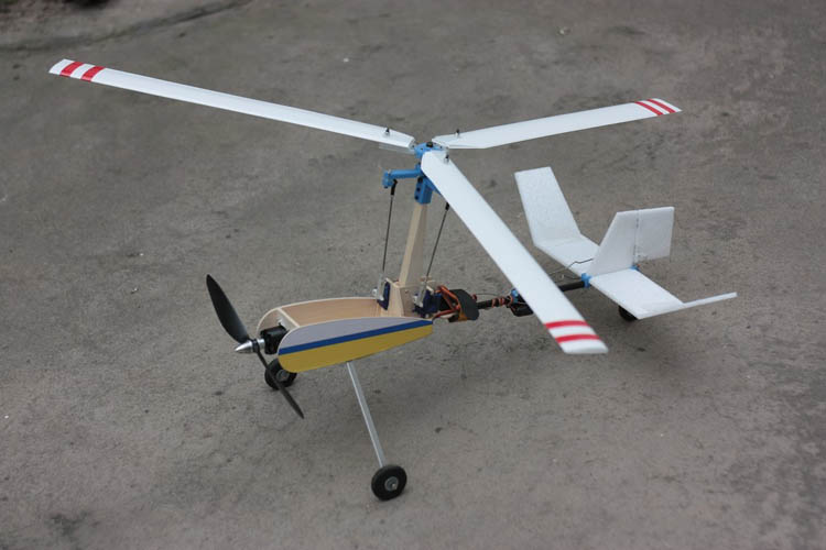 New-Luobo-V2S-Dual-Operation-Autogyro-Gyroplane-Airplane-Model-KIT-1098393-1