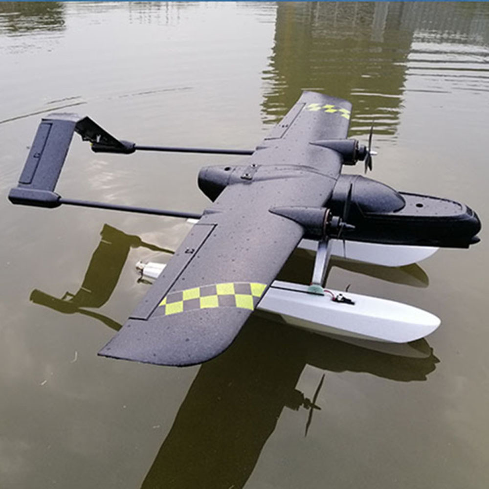 Skyhawk-V2-940mm-Wingspan-Twin-MotorSingle-Motor-Amphibious-Seaplane-RC-Airplane-KITPNP-with-Float-1869681-1