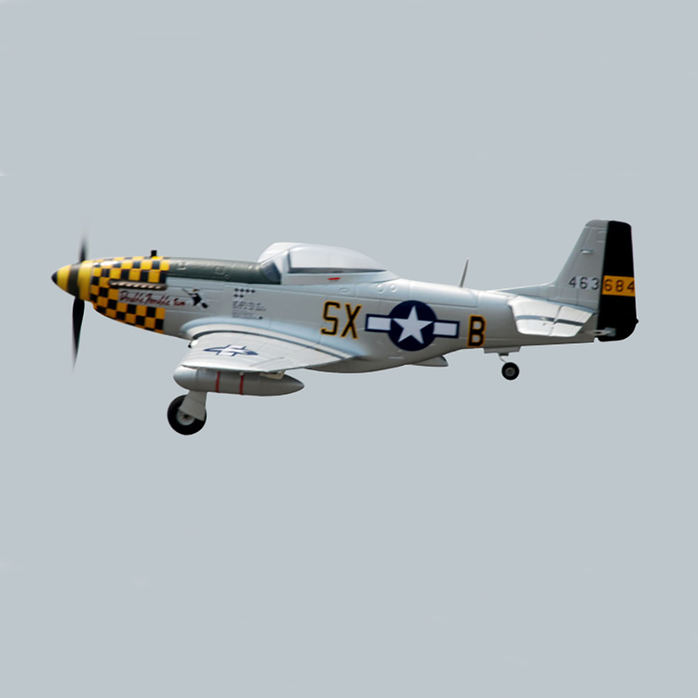 TOP-RC-HOBBY-P51-Mustang-Yellow-750mm-Wingspan-EPO-RC-Airplane-Warbird-KIT-1895218-2