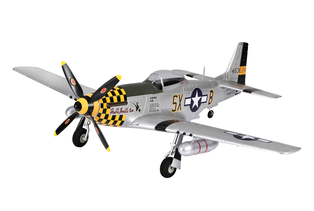 TOP-RC-HOBBY-P51-Mustang-Yellow-750mm-Wingspan-EPO-RC-Airplane-Warbird-KIT-1895218-3