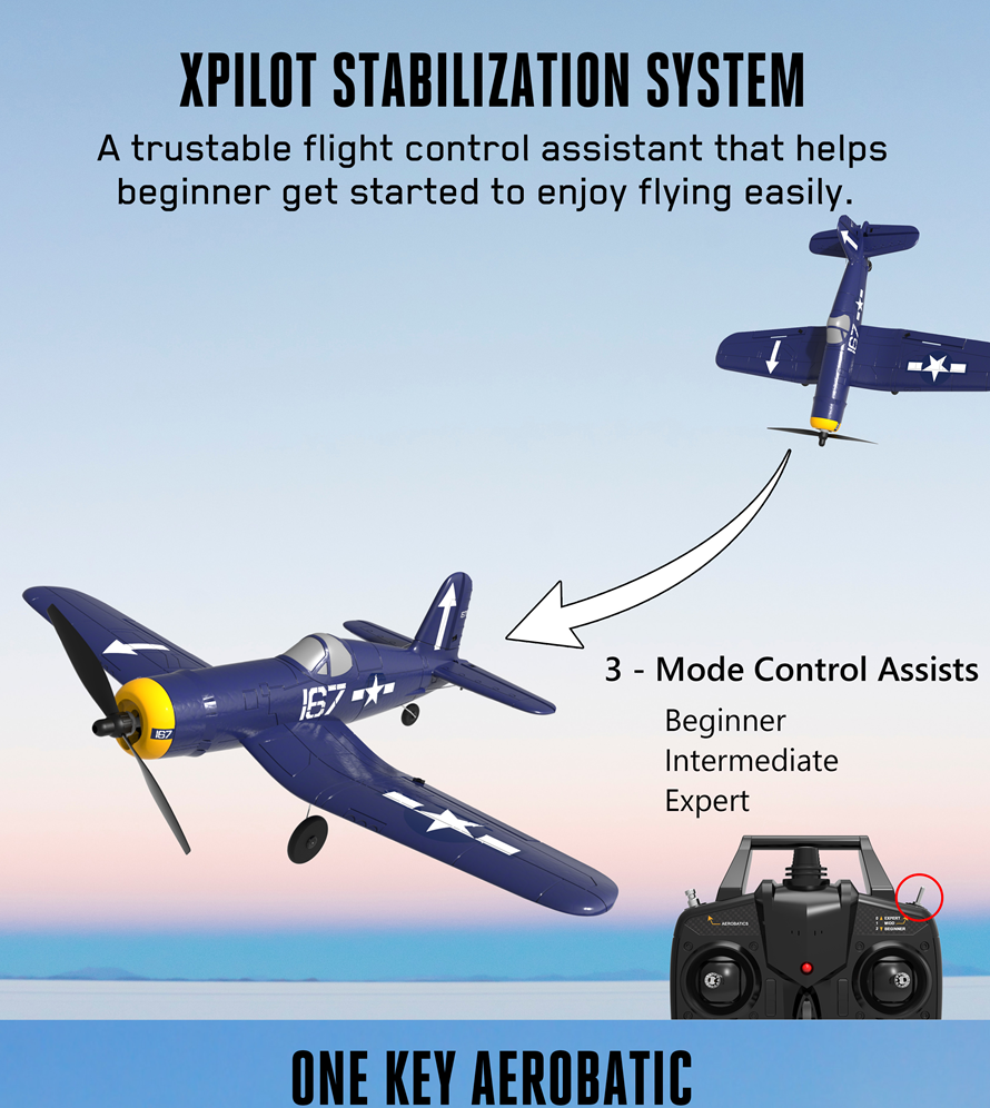 Three-batteries-Eachine-Mini-F4U-EPP-400mm-Wingspan-24G-6-Axis-Gyro-One-Key-Return-Aerobatic-Indoor--1775511-2
