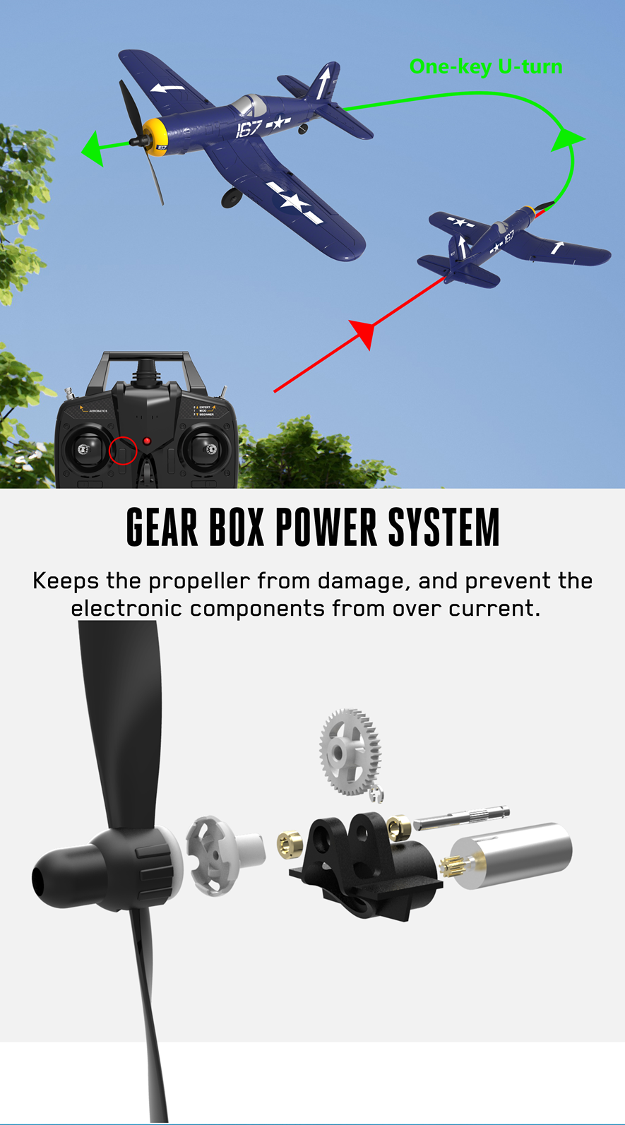 Three-batteries-Eachine-Mini-F4U-EPP-400mm-Wingspan-24G-6-Axis-Gyro-One-Key-Return-Aerobatic-Indoor--1775511-4