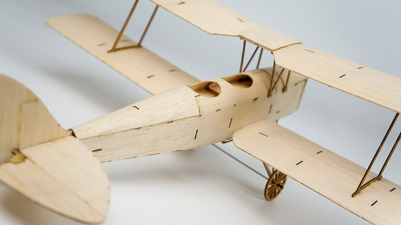 Tiger-Moth-K10-400mm-Wingspan-Micro-RC-Balsa-Wood-Laser-Cut-RC-Airplane-Building-Kit-1237225-8