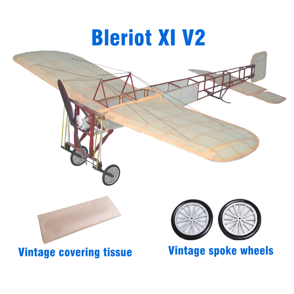 Tony-Rays-AeroModel-Bleriot-XI-V2-420mm-Wingspan-120-Scale-Balsa-Wood-Laser-Cut-RC-Airplane-Warbird--1883833-7