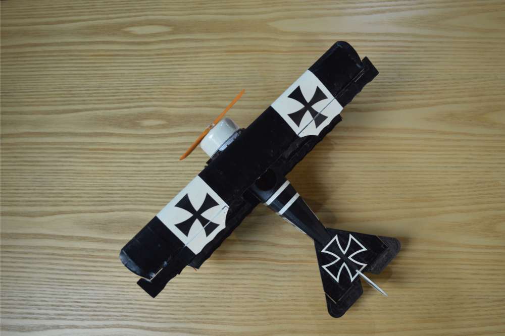 Tony-Rays-AeroModel-Fokker-Dr1-358mm-Wingspan-Balsa-Wood-Laser-Cut-Triplane-RC-Airplane-Warbird-KIT-1798764-9