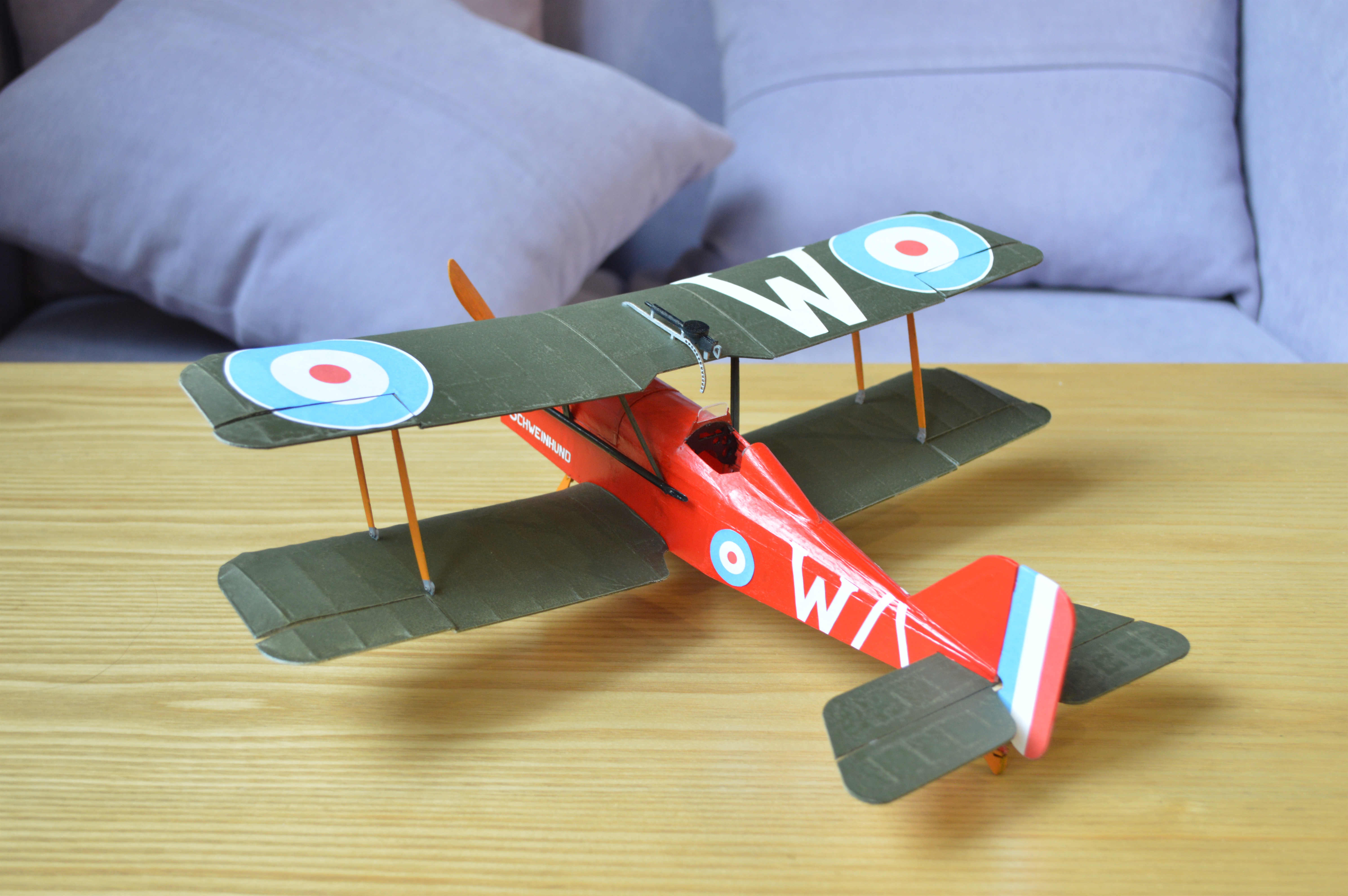 Tony-Rays-AeroModel-RAF-SE5a-480mm-Wingspan-Balsa-Wood-Laser-Cut-Biplane-RC-Airplane-Warbird-KIT-1798680-5