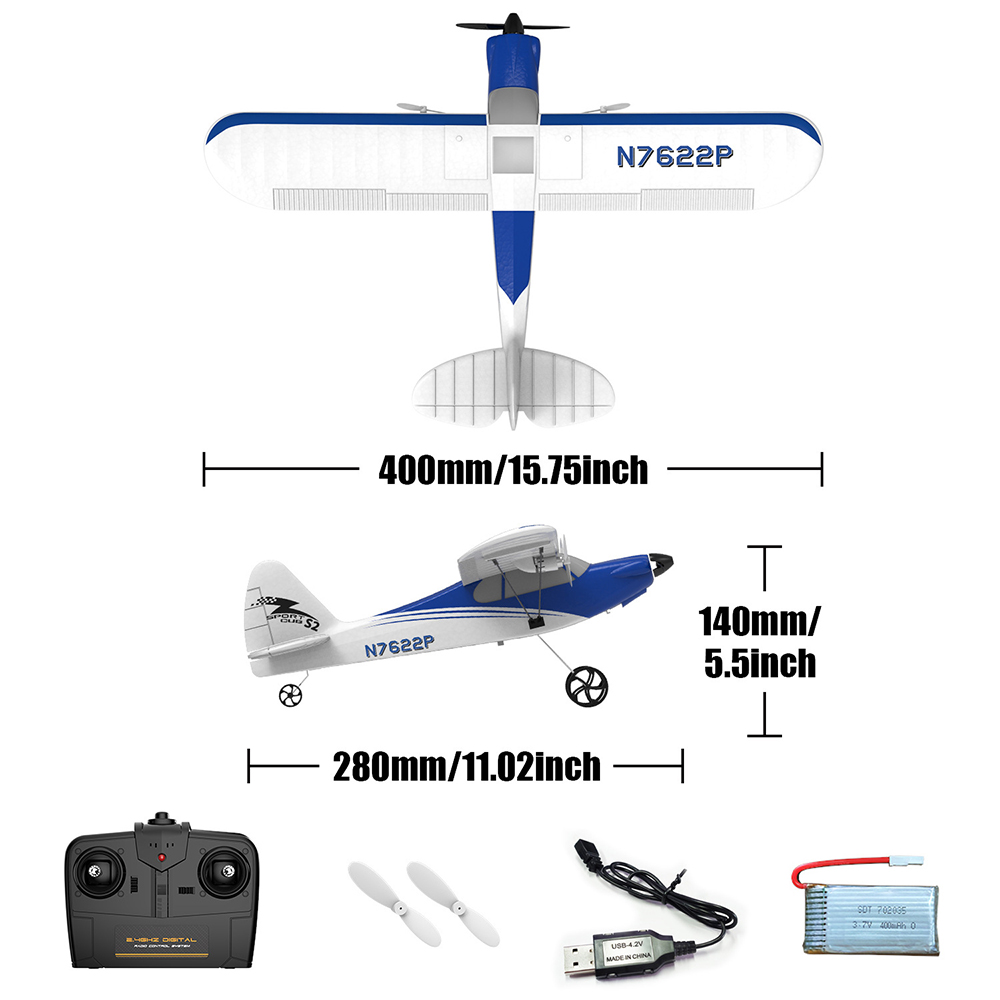 VolantexRC-Sport-Cub-762-2-400mm-Wingspan-24G-2CH-EPP-Mini-RC-Airplane-Trainer-RTF-With-Gyro-Stabili-1900977-11