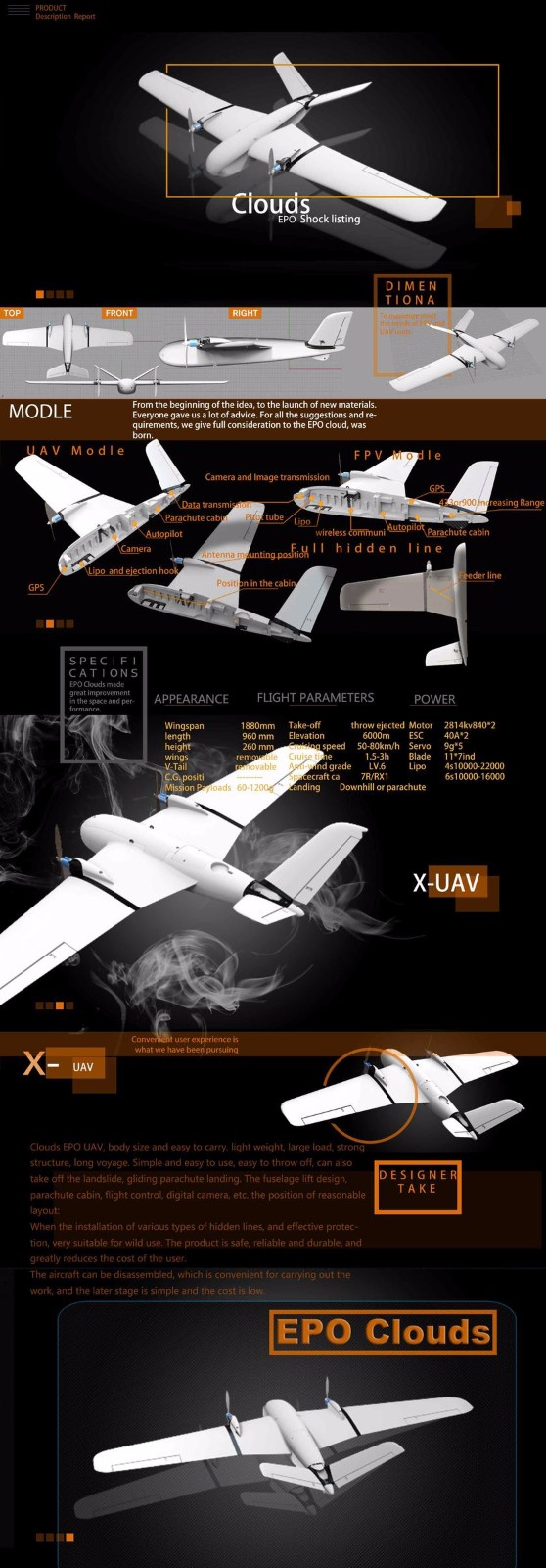 X-UAV-Clouds-1880mm-Wingspan-Twin-Motor-EPO-FPV-Aircraft-RC-Airplane-KIT-Aerial-Mapping-Version-1101156-1