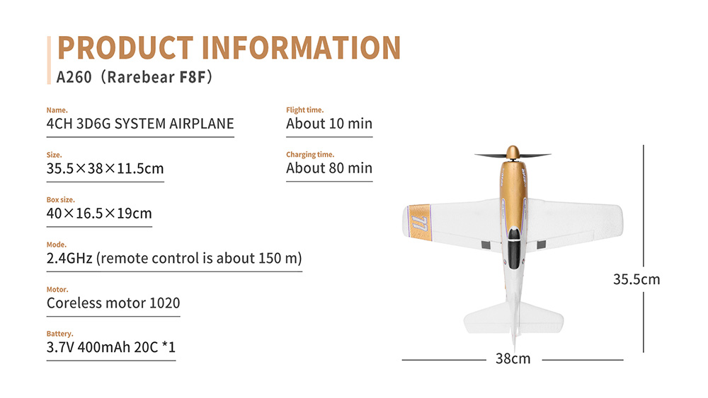 XK-A260-Rarebear-F8F-Fighter-380mm-Wingspan-24GHz-4CH-3D6G-System-EPP-RC-Airplane-Beginner-RTF-1927842-14