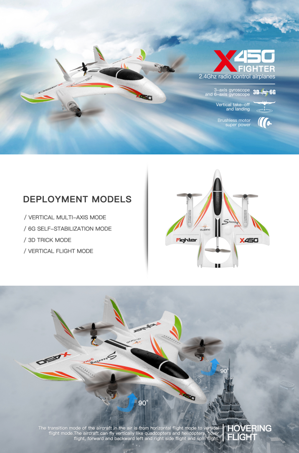 XK-X450-VTOL-24G-6CH-EPO-450mm-Wingspan-3D6G-Mode-Switchable-Aerobatics-RC-Airplane-RTF-1533418-1